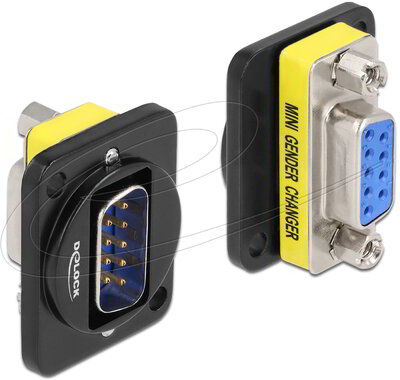 Delock - D-típusú Modul DB9 dugó - DB9 anya - 86704
