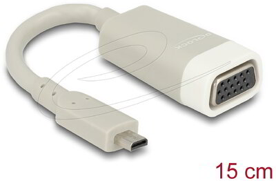 Delock - Átalakító HDMI Micro-D dugó - VGA aljzat - 65470