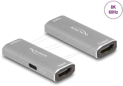 Delock - Ismétlő HDMI 8K 60 Hz 20 m - 11506