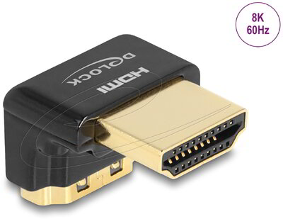 DELOCK - HDMI adapter apa - anya 90° lefelé néző 8K 60Hz fém - 60016