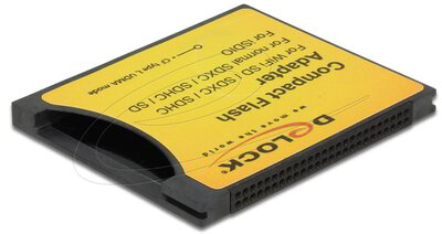 Delock - Compact Flash-adapter > iSDIO (WiFi SD), SDHC, SDXC memóriakártyákhoz - 62637