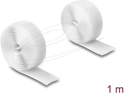Delock - Nagy teherbírású öntapadós szalag H 1 m x SZ 20 mm fehér - 20918