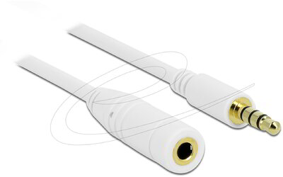 Delock - hosszabbító kábel audio sztereó jack 3,5 mm-es apa / anya 4 tűs 1 m - 84480