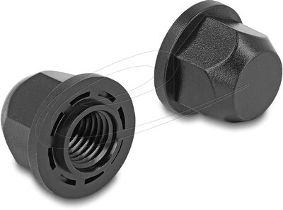 Delock - M12 menetvédő kupak fekete, 2 db. - 60284