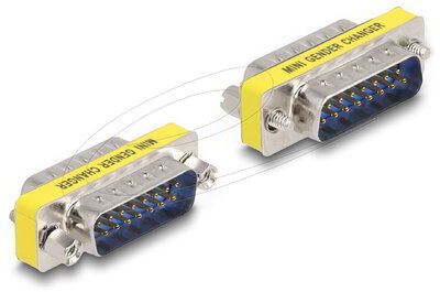 Delock - D-Sub 15 tűs csatlakozó > nemváltó csatlakozó - 65479