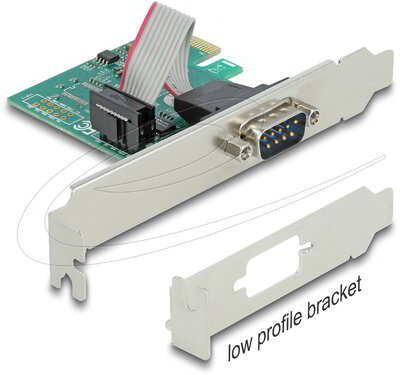 Delock - PCI Express Kártya > 1 x RS-232 soros csatlakozó - 90006
