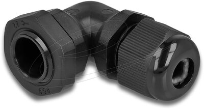 Delock - Kábel tömszelence PG9 90 hajlított fekete - 60294