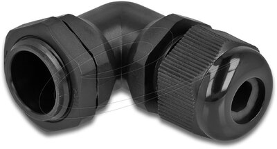 Delock - Kábel tömszelence PG11 90 hajlított fekete - 60296