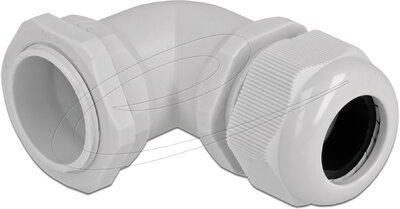 Delock - Kábel tömszelence PG29 90 hajlított szürke - 60338