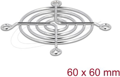 Delock - Szellőző rács 60 x 60 mm ezüst - 67305