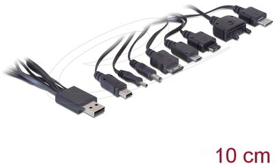 Delock - töltőkábel USB 2.0 > 8 x mobiltelefon - 82442