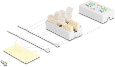Delock - Csatlakozódoboz Cat.6 UTP LSA hálózati kábelhez szerszám nélküli csatlakoztatáshoz - 86167