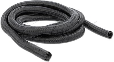 Delock - Fonott kábelharisnya önzáródó 2 m x 9 mm fekete - 18852