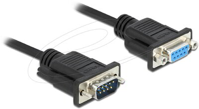 Delock - RS-232 kábel soros D-Sub9 apa - anya keskeny csatlakozóházzal 3 m - 86603