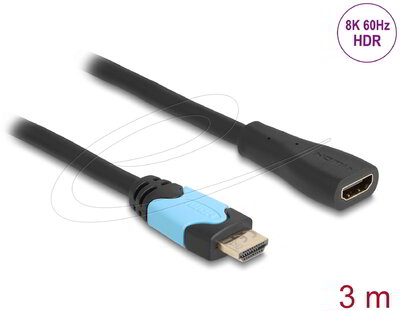 Delock - High Speed HDMI bővítőkábel 48 Gbps 8K 60 Hz 3 m - 81999