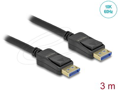 Delock - DisplayPort kábel 10K 60 Hz 54 Gbps 3 m - 80263