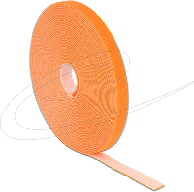 Delock - Tépőzáras szalagtekercs narancssárga Hx 10 m x Sz 13 mm - 18744