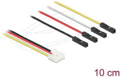 Delock - átalakító IoT Grove kábel 4 tűs apa - 4 x jumper anya 10 cm - 86948