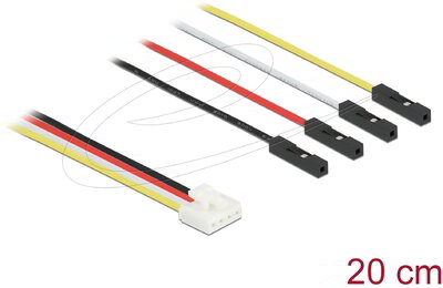 Delock - átalakító IoT Grove kábel 4 tűs apa - 4 x jumper anya 20 cm - 86947