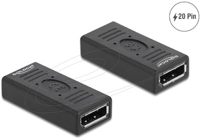 Delock - DisplayPort 1.2 adapter, női-női nemváltó, 20-as tűs - 66643