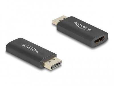 Delock - Aktív DisplayPort 1.4 - HDMI adapter 8K HDR funkcióval - 61055