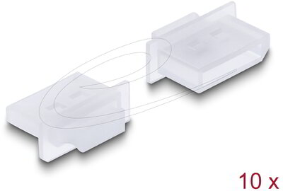 Delock - Porvédő DisplayPort típusú kimenethez fogantyúval 10 db áttetsző - 64107