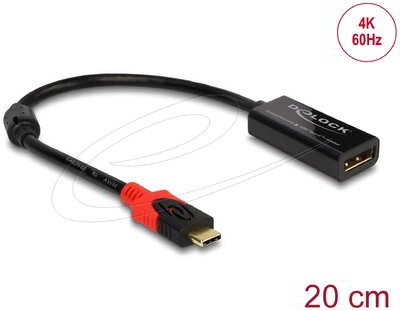 Delock - DisplayPort átalakító USB Type-C kijelzohöz 4K 60 Hz - 63928
