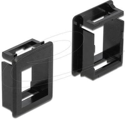 Delock - Keystone rögzítőkonzol házhoz, 4 darab, fekete - 86761