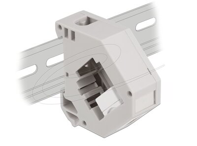 Delock - DIN sín adapter Keystone A-típusú USB 2.0 anya csatlakozó felülettel - 87163