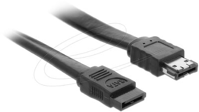 Delock - Kábel SATA 3 Gb/s hüvely > eSATA hüvely 1 m fekete - 85810