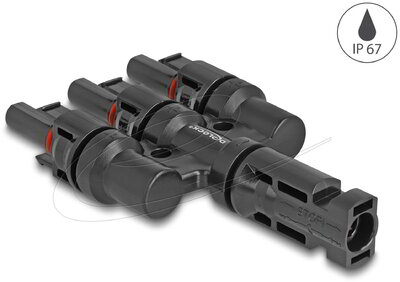 Delock - DL4 napkonnektorok 1 x apa - 3 x anya - 60024