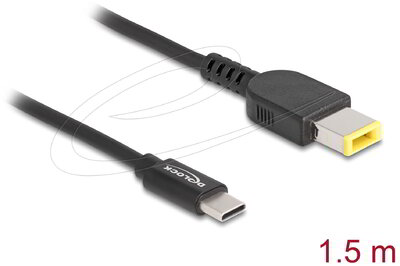 Delock - Laptop töltőkábel USB Type-C apa - Lenovo 11,0 x 4,5 mm apa - 87970