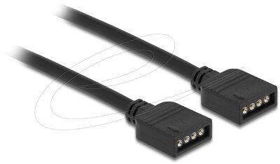 Delock - RGB csatlakozó kábel 4 tűs 12 V-s RGB LED fényhez 30 cm hosszú - 86015