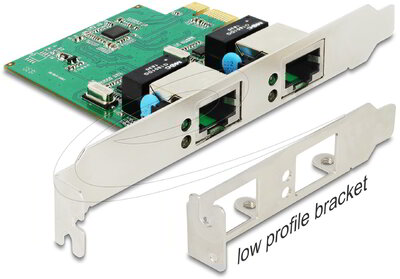 Delock - PCI Express Kártya > 2 x Gigabit LAN - 89999