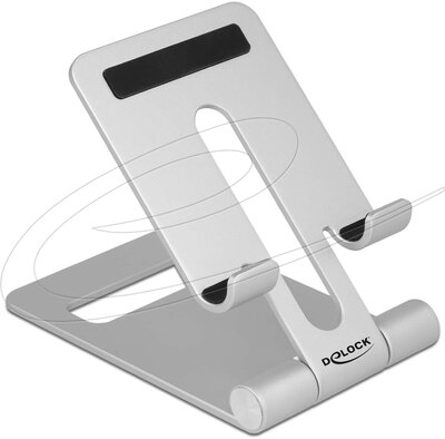 Delock - Okostelefon tartó állvány, állítható alumínium - Delock Okostelefon tartó állvány, állítható alumínium - 18413