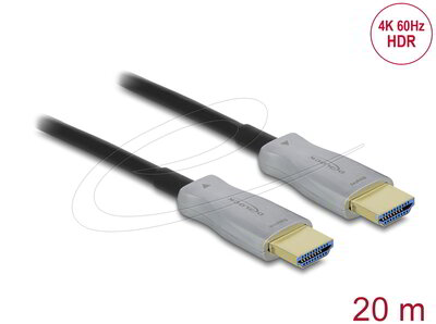 Delock - Aktív optikai kábel HDMI 4K 60 Hz 20 m - 85015