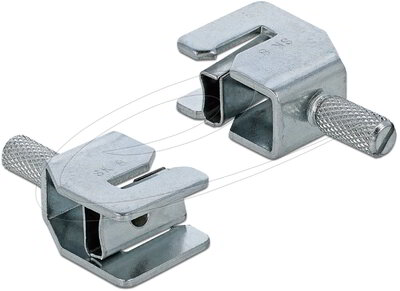 Delock - Árnyékoló kapocs gyűjtősínhez - kábel átmérő 3 - 8 mm - 66448
