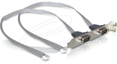 Delock - slot konzol 2 x COM port 2 mm-es - 41791