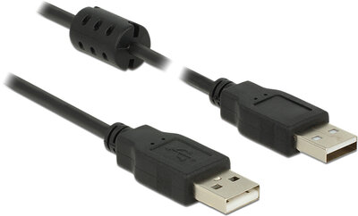 Delock - USB 2.0-s kábel A-típusú csatlakozódugóval > USB 2.0-s, A-típusú csatlakozódugóval, 5,0 m, fekete - 84893