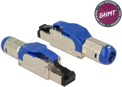 Delock - RJ45 dugaszoló szerelvény Cat.8 anyaga: fém - 86487