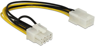 Delock - tápkábel PCI Express 6 tűs anya - PCI Express 8 tűs apa, 20 cm - 83775