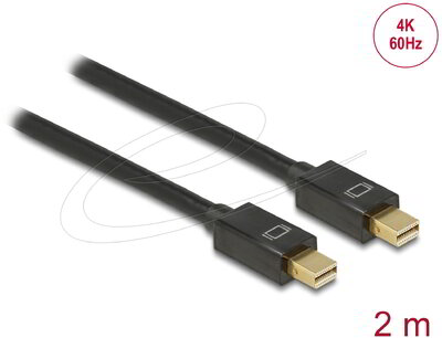Delock - Kábel mini Displayport dugó - dugó 2 m - 83475