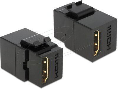 Delock - Keystone modul HDMI-aljzat > HDMI-aljzat fekete - 86366