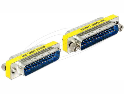Delock - Sub-D 25 pin apa > apa nemváltó adapter - 65482