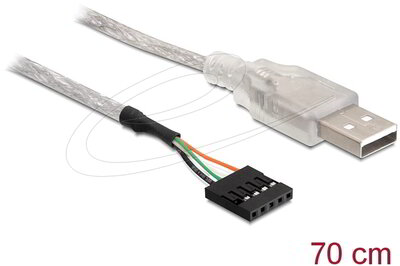 Delock - USB 2.0-A apa-apa kábel - 83078