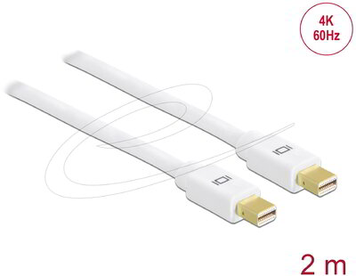 Delock - Mini DisplayPort 1.2 apa > Mini DisplayPort apa 4K 60 Hz 2 m - 82795