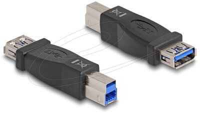 Delock - adapter USB 3.0-B apa > USB 3.0-A anya - 65179