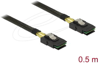 Delock - mini SAS 36 tűs apa-apa kábel (SFF 8087) 50cm - 83055