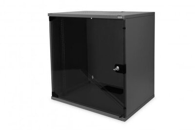 DIGITUS - 12U magas 19" fali szekrény, SOHO, összeszerelés nélkül - 540x400 mm (SzéxMé) - DN-1912-U-S-SW