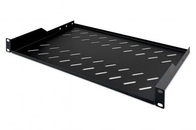 DIGITUS - polc 483 mm-es (19") szekrényekbe való állandó beépítéshez - DN-19TRAY-1-SW